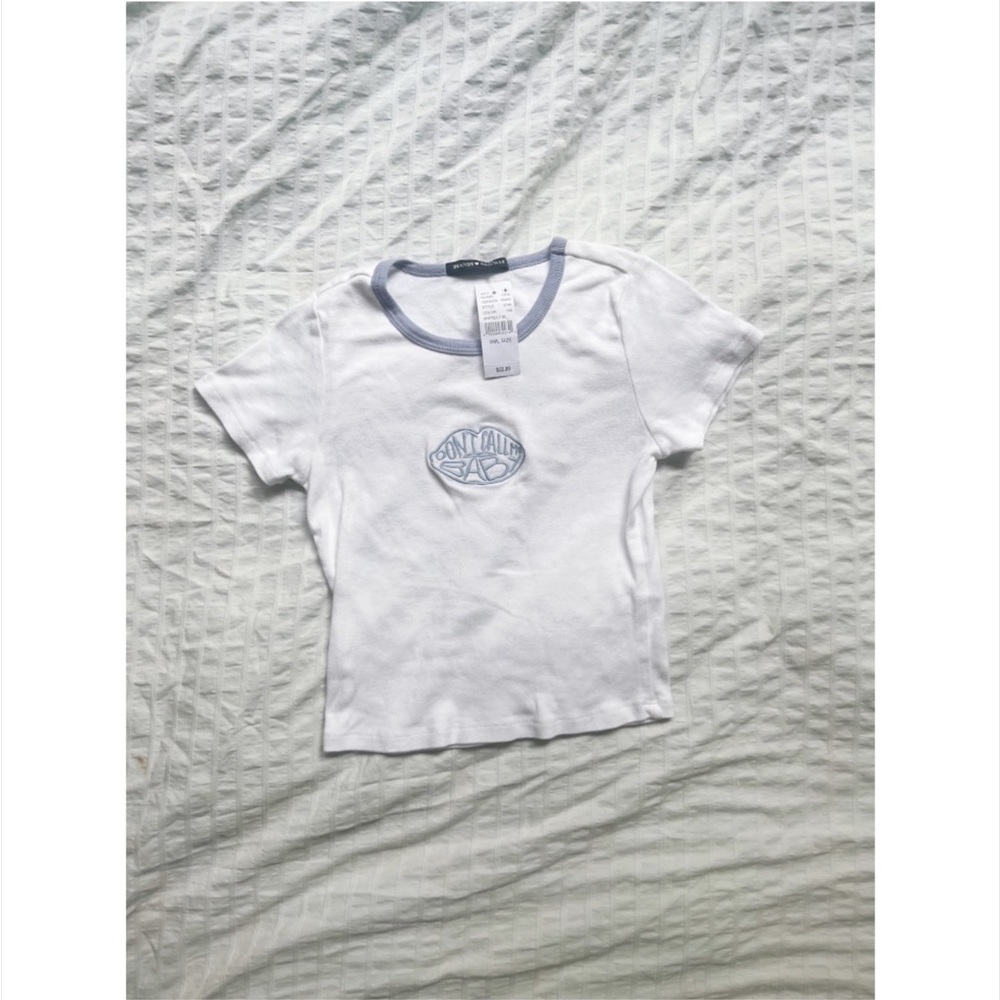 NWT Brenda Melville cropped baby tee // size xs